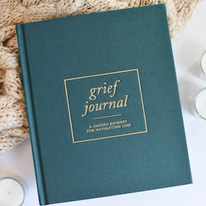 Grief Journal by Duncan & Stone - Teal | Memorial Gift for Loss of Mother | Sympathy Gift Box | Self Care Journal for Bereavement | Condolence Care Package | Funeral Gift Basket | Self Care Journal for Bereavement  | Sympathy Gift for Friend