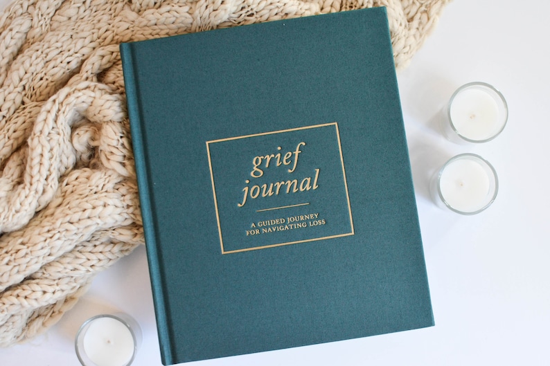 Grief Journal by Duncan & Stone - Teal | Memorial Gift for Loss of Mother | Sympathy Gift Box | Self Care Journal for Bereavement | Condolence Care Package | Funeral Gift Basket | Self Care Journal for Bereavement  | Sympathy Gift for Friend