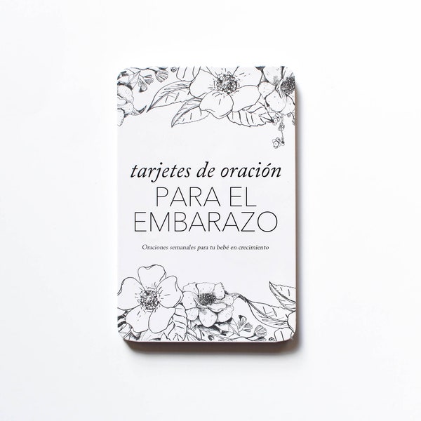 SPANISH Pregnancy Prayer Cards | Pregnancy Gift Expecting Mom Gift |Pregnancy Announcement | regalo de bebe | regalo de embarazo