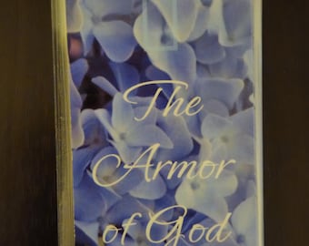 Hydrangea Bookmark –Handmade on Cape Cod. Armor of God Bookmark – Laminated scripture