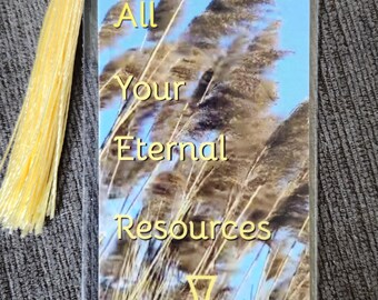 Prayer Bookmark – Laminated Christian Gift with Gold Tassel. (2 sided)