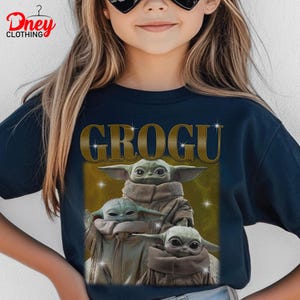 Disney Star Wars Mandalorian & Grogu Bootleg Shirt, Mandalorian Boba Fett und Baby Yoda Dies ist der Weg Grogu Tee, Disney Familiengeschenk Shirt Bild 5
