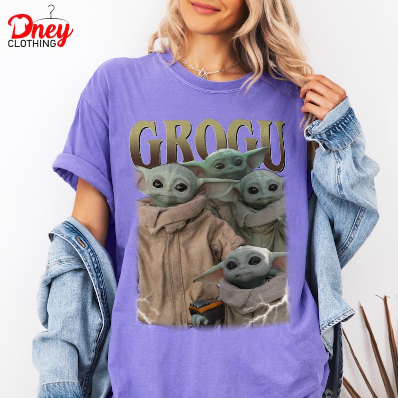 Disney Star Wars Mandalorian & Grogu Bootleg Shirt, Mandalorian Boba Fett und Baby Yoda Dies ist der Weg Grogu Tee, Disney Familiengeschenk Shirt Bild 6