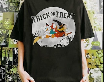 Disney Halloween Ducktales Witch Huey Dewey en Louie Trick Or Treat bijpassend shirt, Mickey's Not So Scary Party, Disneyland Trip T-shirt