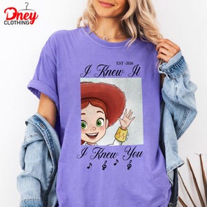 Aquarellen Disney TS Jessie I Knew It I Knew You op muziek geïnspireerd shirt, retro jaren 90 Toy Story 5 T-shirt, Disneyland Toy Story-familiematching afbeelding 4