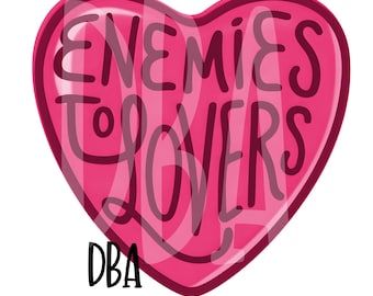 Enemies to Lovers PNG | Bookish Romance Clipart | Digital Download