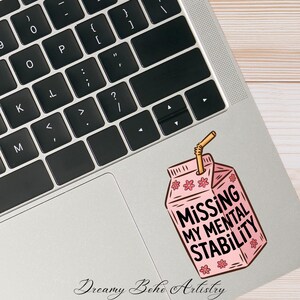 Missing My Mental Stability Milk Carton Missing Humor  Clipart Gen X Humor PNG Digital Download PNG Instant Download  Funny Clipart