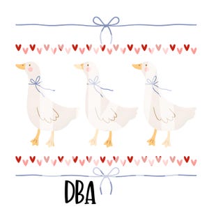 Vintage Blue Ribbon Goose Png, Retro Goose Sublimation, Trendy Cute Goose Png, Cute 1980s Groovy Aesthetic Clipart, Retro Groovy Aesthetic