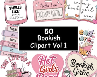 Romance Reader PNG Bundle Vol 1 | 50 BookTok Quotes | Smutty Book Club | Spicytok Lover