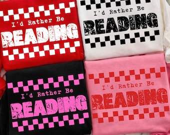 I’d Rather Be Reading PNG Bundle | Book Lover Quote | Reader Humor Sublimation