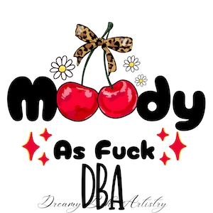 Trendy Moody AF Kirschen Retro ästhetisches Design für T-Shirt, Aufkleber, Becher, Einkaufstasche, kommerzielle Nutzung
