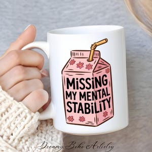 Missing My Mental Stability Milk Carton Missing Humor  Clipart Gen X Humor PNG Digital Download PNG Instant Download  Funny Clipart