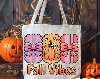 Diseño de camiseta de sublimación de otoño con lazo de calabaza PNG "Coquette Fall Vibes"