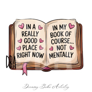 Leesgrage sticker, op een echt goede plek nu, angststicker, sticker boekenliefhebber, laptopsticker, cadeaus voor lezers, grappige Kindle-sticker