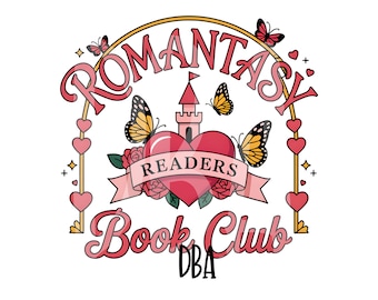 Romantasy Readers Book Club Png | Trendy Bookish Design | Digital Download