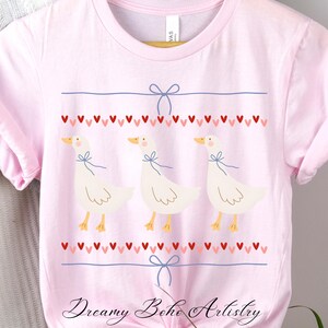 Vintage Blue Ribbon Goose Png, Retro Goose Sublimation, Trendy Cute Goose Png, Cute 1980s Groovy Aesthetic Clipart, Retro Groovy Aesthetic