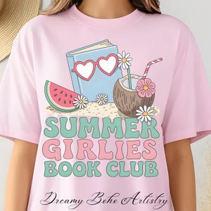 Summer Girlies Book Club Summertime Romance Books Summer Reading | Bookish Spicy Reader PNG Sublimation Digital File | Instant Download