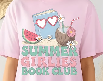 Summer Girlies Book Club PNG | Summer Reading Romance | Bookish Clipart | Instant Download