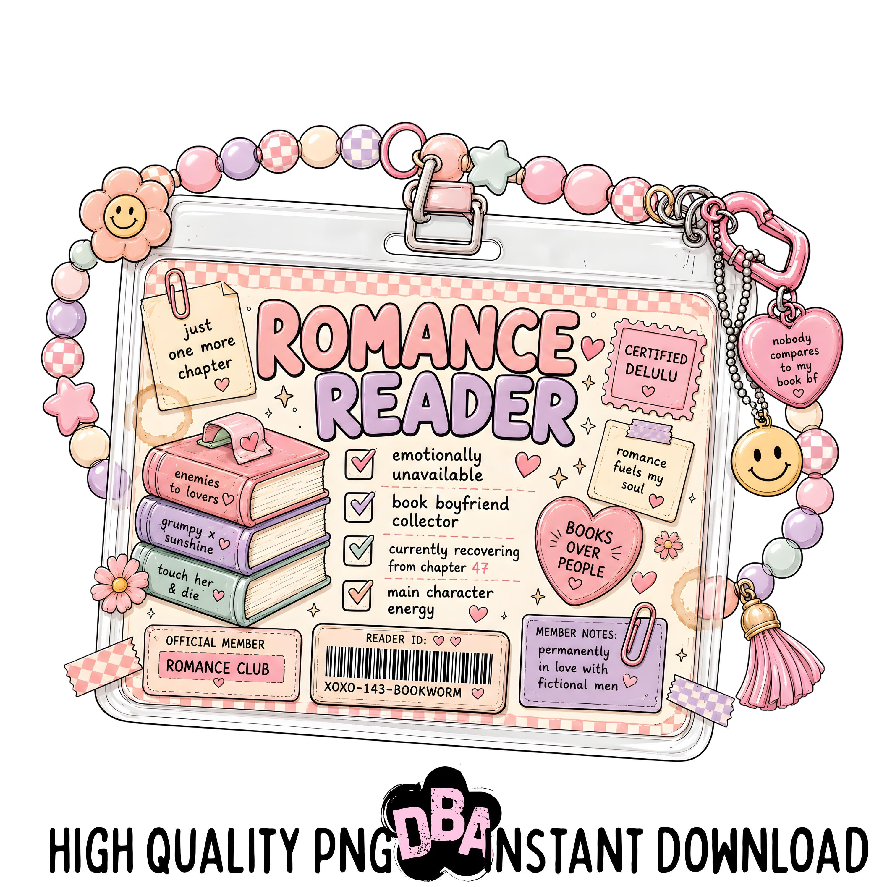 Reader Genre Badge PNG Bundle | Romance Fantasy Mystery Smut Reader Ids ...