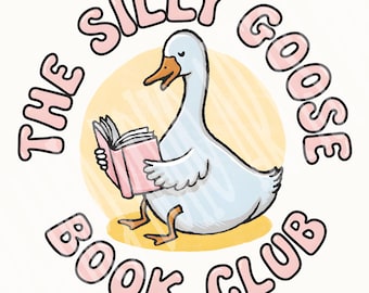 Dumme Gans Buchclub PNG | Lustige Lese Gans Clipart | Bücherliebe