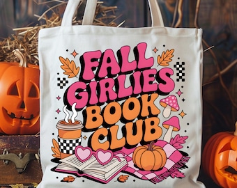 Club de lectura de chicas de otoño PNG / Arte literario otoñal / Descarga digital