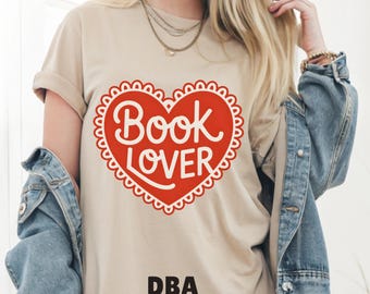 Corazón de amante de los libros PNG / Diseño literario más lindo / Regalo para lectores