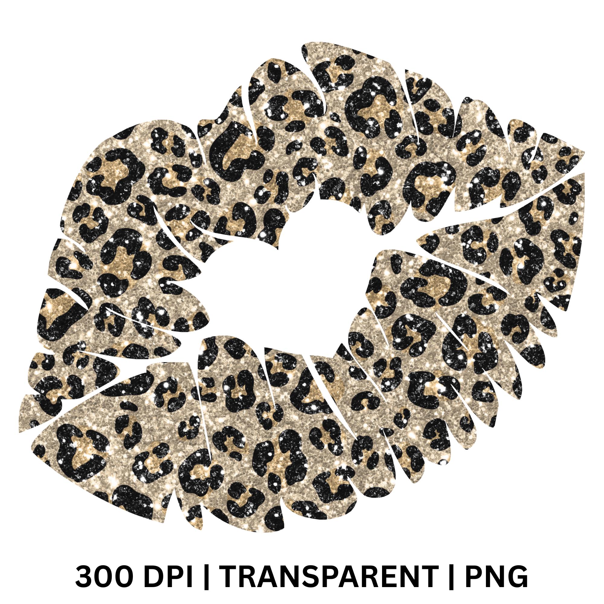 Glitter Leopard Lips PNG | Cheetah Print Clipart | Sublimation Design ...