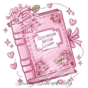 Romance Book Lover PNG: Spicy Reader Clipart (Digital Download)