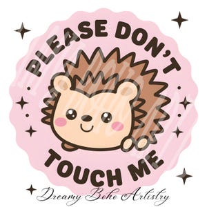 Süßes Stachelschwein Clipart, Berühren Sie mich nicht Png Süßes Stachelschwein PNG, Lustige PNG, Moody Png, Social Distancing Png, Sublimation sensorischer Probleme