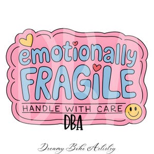 Emotional Fragiles PNG, Trendiges PNG, Niedliche PNG-Designs, Freundlichkeit Sublimation, Retro Smiley, Entschuldigendes Bewusstsein für psychische Gesundheit Png