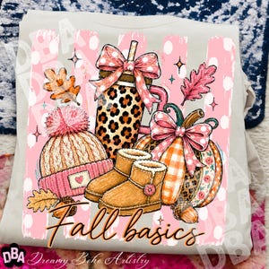 Striped Preppy Fall Basics, Leopard Tumbler Boots Pumpkin Shirt, Cozy Autumn Basics Png