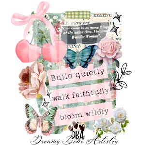 Coquette Affirmation png,Scrapbook png,Collage png,Coquette shirts,Girly sublimation,Trending png design,trendy shirt design,Bow png, messy coquette