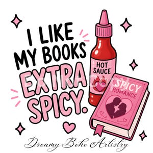 Hot Mess Reader Clipart | 35 BookTok-citat | Smutty Book Club | Spicy Book Lover bild 5