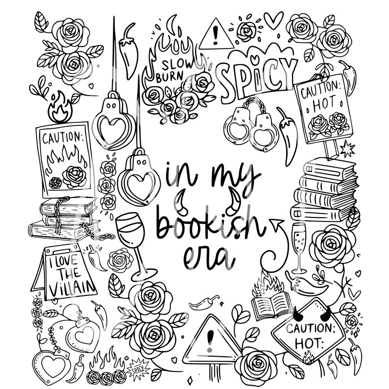 Smut Digital Download PNG,Dirty In My Bookish Era PNG, Spicy Book Png, Bookish Merch, Spicy Booktok, Smut Lover Png, Smut Fan Designs