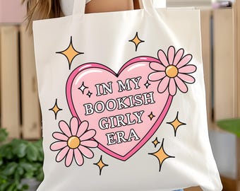 In My Bookish Girly Era PNG book lover png, bookish baddie png, spicy book png, smut reader png, girly sublimation, bookish sticker png