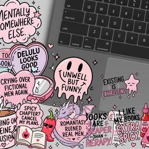 Hot Mess Reader Clipart | 35 BookTok-citat | Smutty Book Club | Spicy Book Lover bild 14