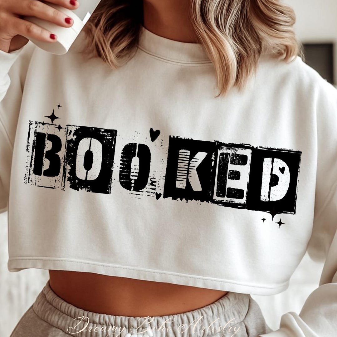 Booked PNG Bundle | Ransom Letter Typography | Bookish Humor Design ...