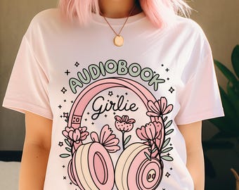 Audio Book Girlie PNG | BookTok Reader Vibes | Kindle Era Book Lover