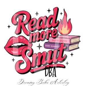 Leer más Archivo PNG obsceno, labios, diseño de libros lindos para pegatinas, marcapáginas, camisetas, Booktok, libro obsceno y picante, descarga instantánea