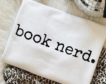 Buch Nerd PNG | T-Shirt Leserin Shirt | Minimale Bücherwurm Sublimationsdatei
