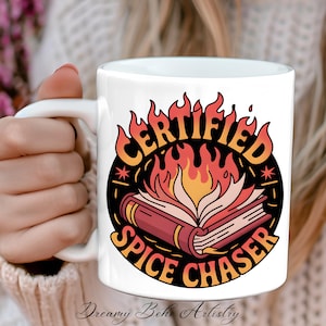 Certified Spice Chaser Bookish Spicy Reader PNG Sublimation Digital File Digital Sticker, Booktok, Smutty Spicy Book, Instant Download