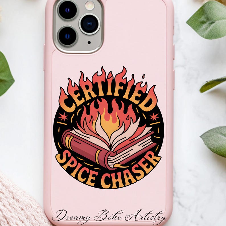 Certified Spice Chaser Bookish Spicy Reader PNG Sublimation Digital File Digital Sticker, Booktok, Smutty Spicy Book, Instant Download