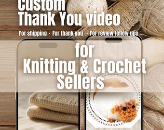 Film z podziękowaniami dla małych firm – wiadomość po wysyłce dla sklepów z wyrobami dziewiarskimi i szydełkowymi