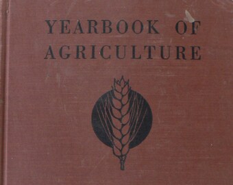 vintage book, Yearbook of Agriculture, 1937, USDA, free shipping, from Diz Has Neat Stuff