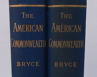 antique books, The American Commonwealth, 1891, political history, free shipping, from Diz Has Neat Stuff