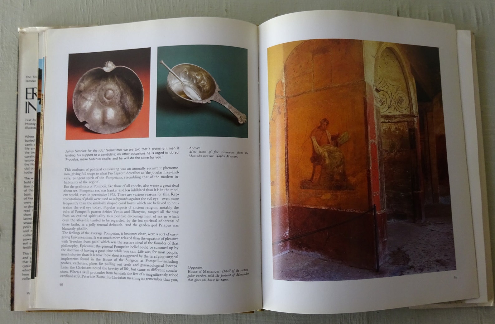 Vintage Art Book Eros in Pompeii Michael Grant 1975 Must Etsy