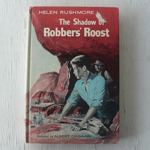 vintage children&#39;s book, The Shadow of Robber&#39;s Roost, Helen Rushmore, 1960, mystery series, free shipping, from Diz Has Neat Stuff