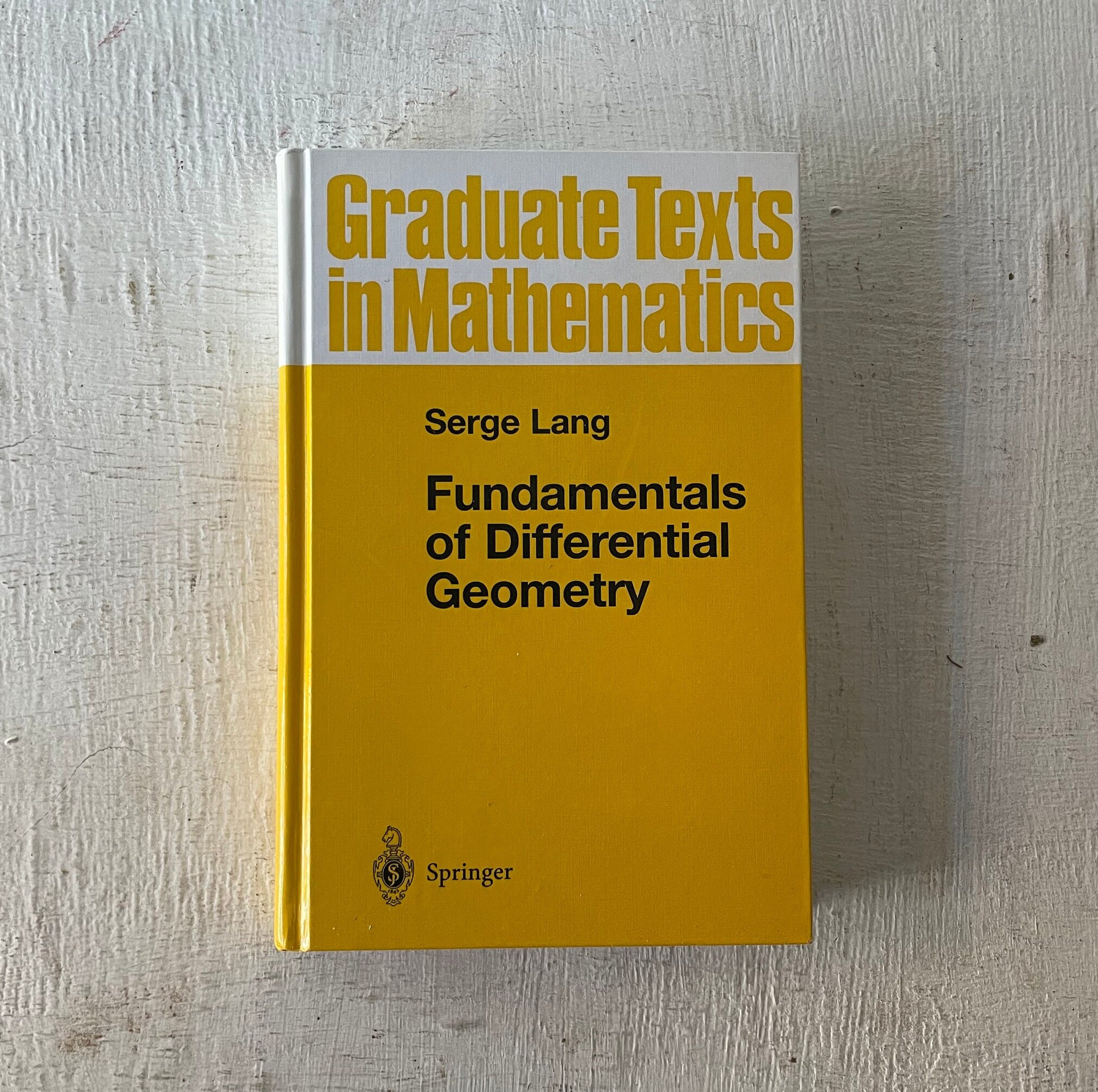 Vintage Textbook, Fundamentals of Differential Geometry