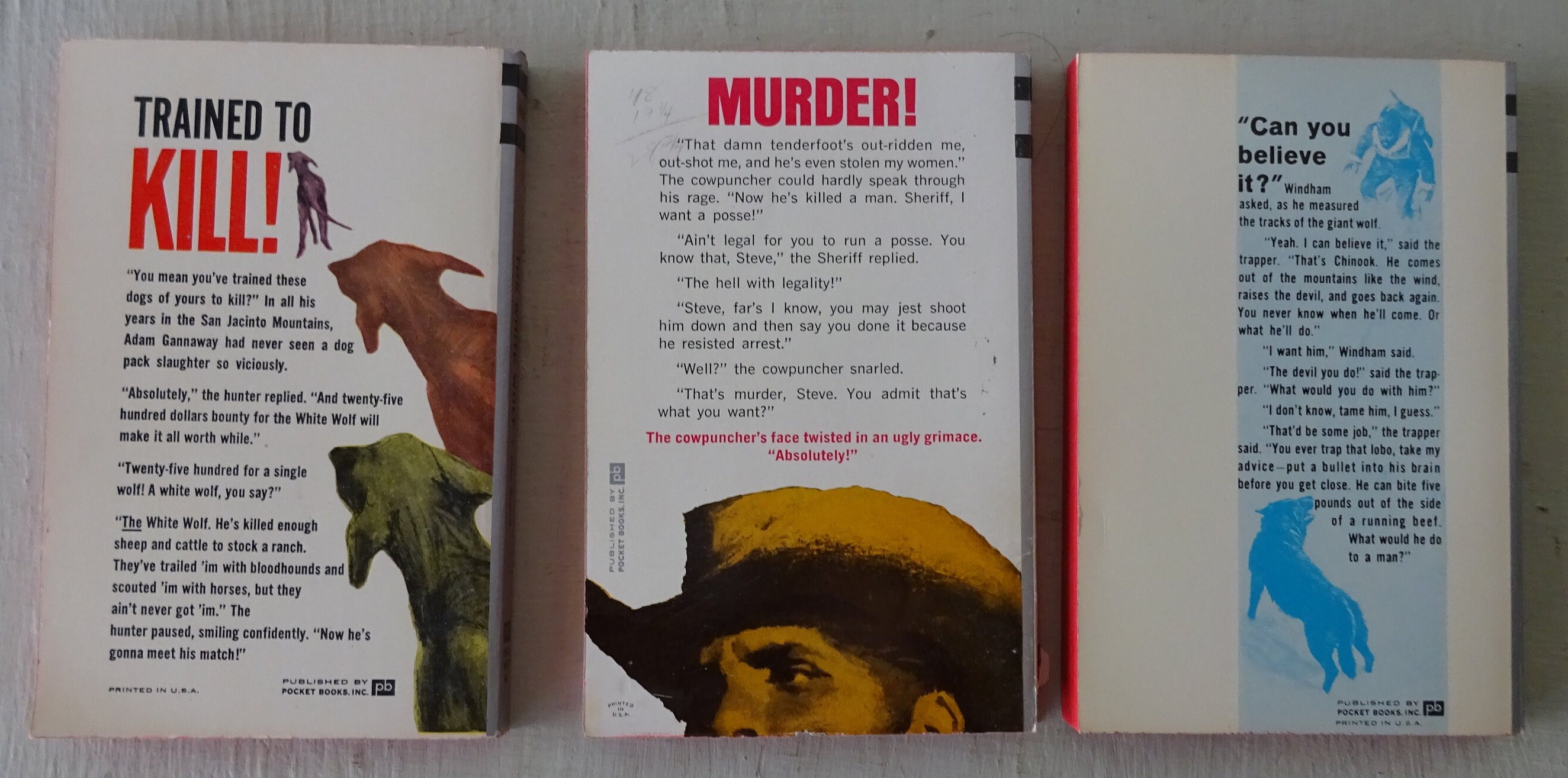 MAPPON REED myym＊プロフ必読　3本セット Vintage Paperbacks, Max Brand, 3 Volumes, Pocket Books