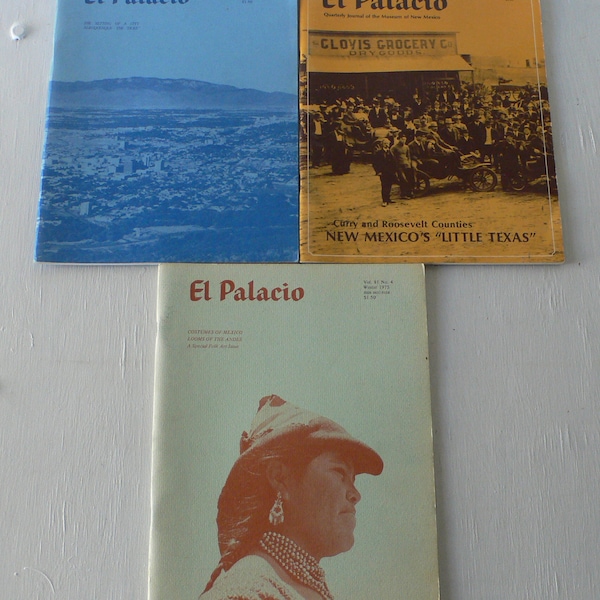 vintage pamphlets, El Palacio, 1976, Museum of New Mexico, free shipping, from Diz Has Neat Stuff